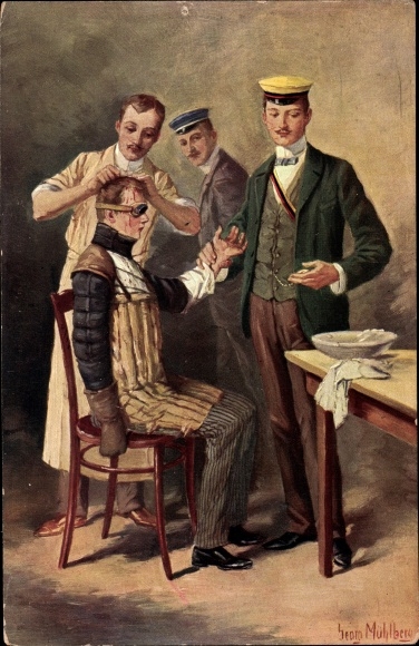 Studentika artist PC Mühlberg, Georg, removal after the mensur