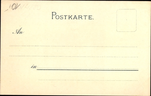 Kunstenaar litho Bohrdt, Hans, Duits oorlogsschip, kruiser Kaiserin Augusta, Noorse fjord