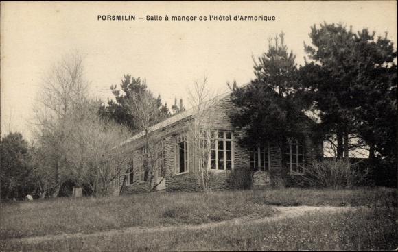 Postcard Porsmilin Locmaria Plouzané Finistère, Dining room of the Hotel d&#39;Armorique