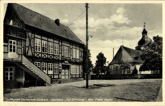 Ak Dankerode Harzgerode im Harz, Gasthaus Zur Erholung