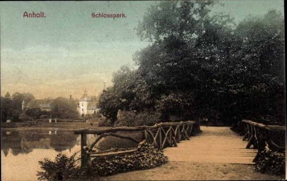 Ak Anholt Isselburg in Westfalen, Schlosspark
