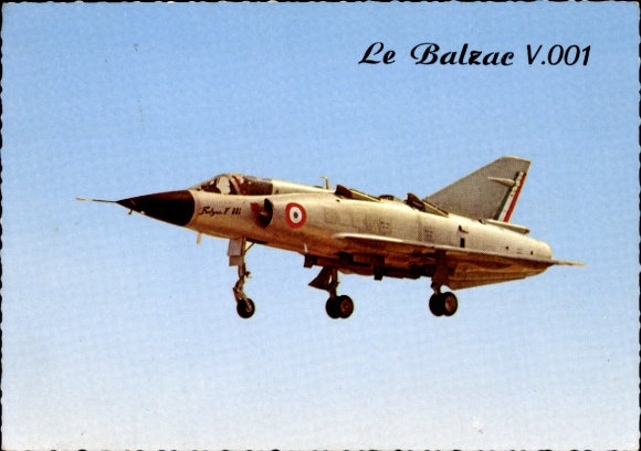 Postcard French military aircraft Le Balzac V.001