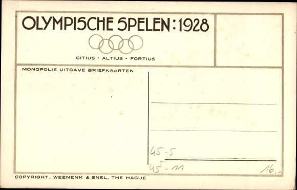 Postcard Amsterdam Nordholland Niederlande, Olympiad 1928, The Uruguay Keeper saves brilliantly