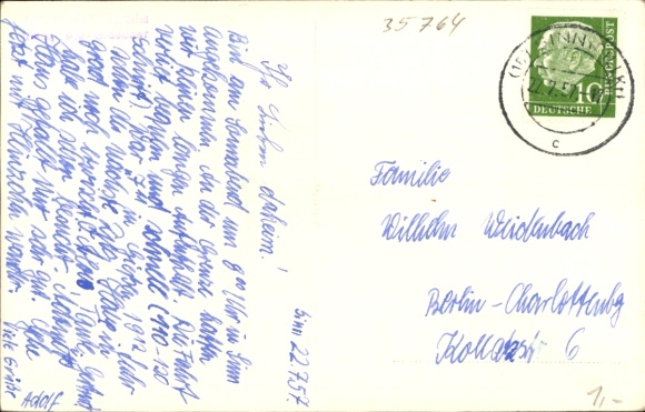 Postcard Sinn in Hessen Dillkreis, view of the town