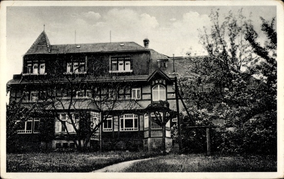 Postcard Niederrödern Rödern Ebersbach near Großenhain Saxony, Federal Convalescent Home