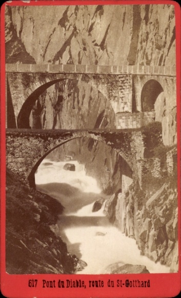 CdV Göschenen Canton Uri, Schöllenen, Devil's Bridge, St. Gotthard Road