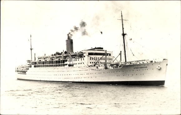 Ak SS Strathnaver, P&O, passagiersschip