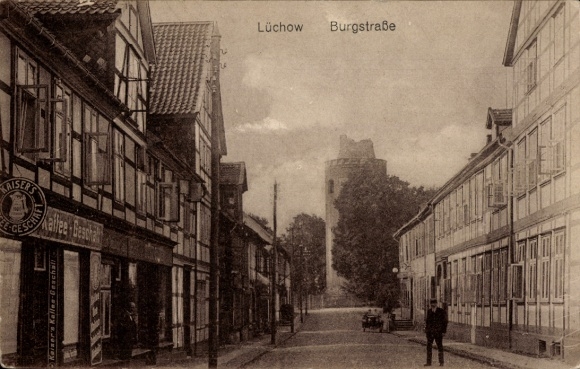 Postcard Lüchow in Lauenburg, Burgstraße