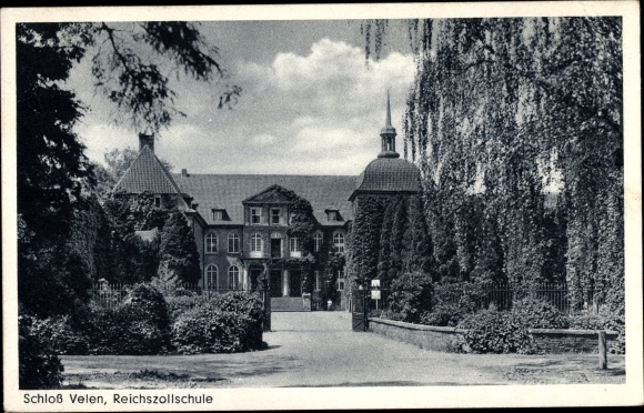 Ak Velen im Münsterland Westfalen, Schloss, Reichszollschule, Einfahrt