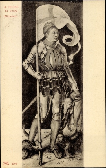 Artist PC Dürer, A., Saint George, flag, armor