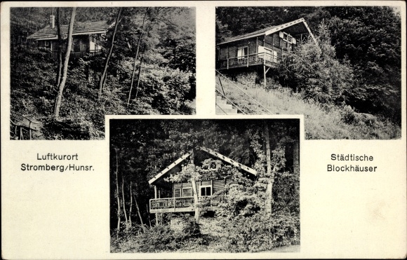 Postcard Stromberg im Hunsrück, Urban Blockhouses