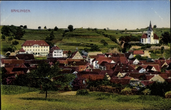 KP Bahlingen am Kaiserstuhl, widok ogólny, kościół