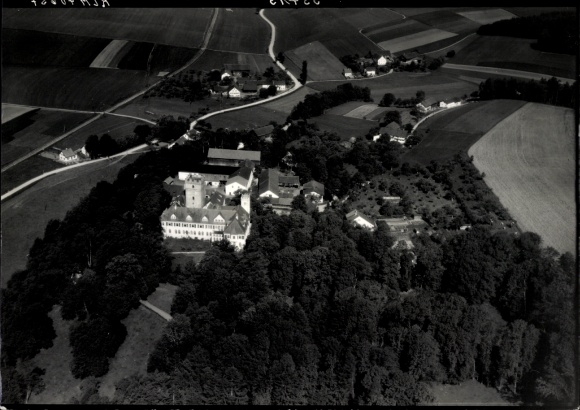 Ak Obermarchtal in Württemberg, Das Bild zeigt eine Luftaufnahme des Klosters Obermarchtal.