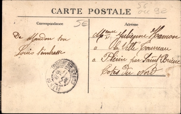Postcard Bellevue Meudon Hauts de Seine, Pelouse de l'Observatoire de Meudon Le Dolmen