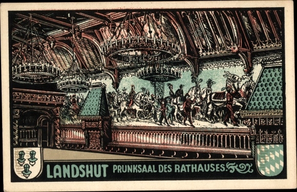 PC Landshut in Niederbayern, state hall of the town hall