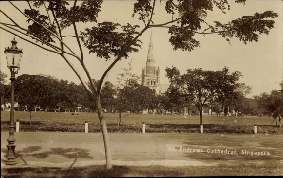 Photo Postcard Singapore Singapur, St. Andrews Cathedral