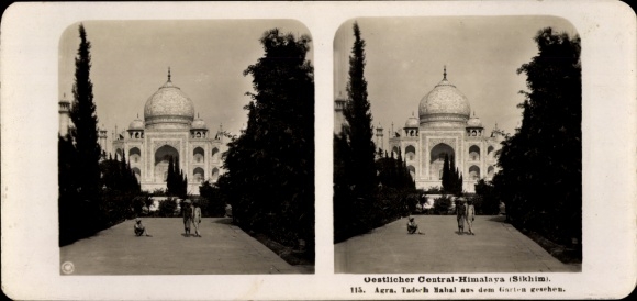 Stereo photo Agra India, Taj Mahal
