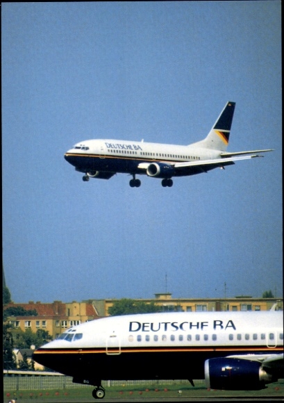 Postcard Passenger Aircraft Boeing 737-300, Deutsche BA