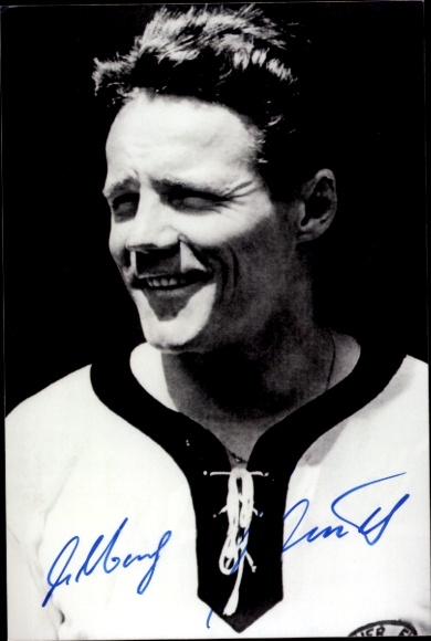 Photo footballer A. Brülls, autograph