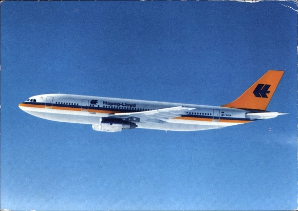 Postcard passenger aircraft of Hapag Lloyd, Airbus A 300 B 4