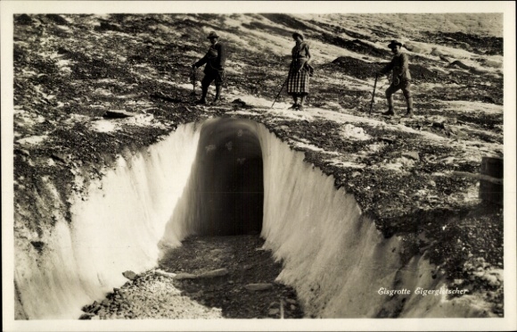 Postcard Eigergletscher, Ice Grotto