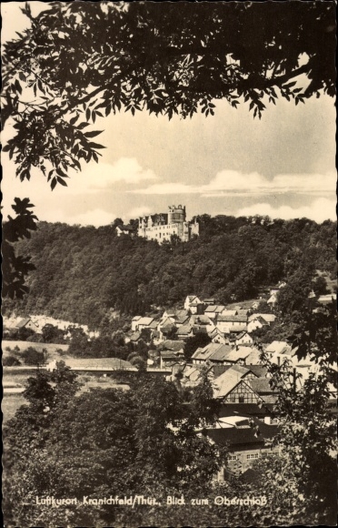 Ak Kranichfeld in Thüringen, Blick zum Oberschloss