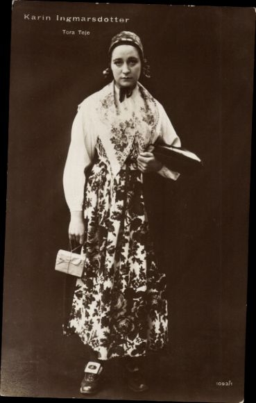 Ak Schauspielerin Karin Ingmarsdotter, Portrait
