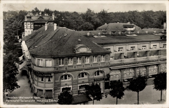 Ak Dresden Weißer Hirsch, Parkhotel, Villa Emma