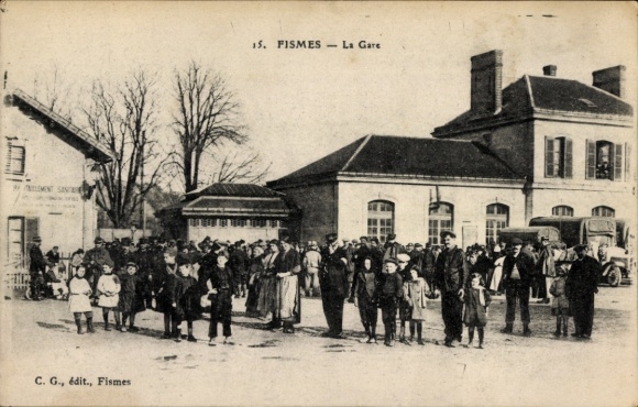 Ak Fismes-Marne, Gare