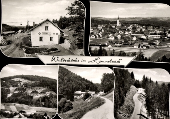 Ak Eging am See am Beierse Woud, Waldschänke, Gramlet Himmelreich, oude molen, Doblstr.