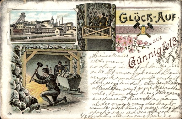 lito Günnigfeld Wattenscheid Bochum w Zagłębiu Ruhry, kopalnia, górnicy, powodzenia!