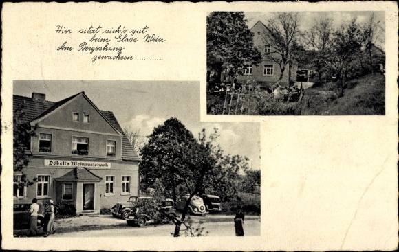 Ak Jessen an der Elster, wijnbar, buitenaanzicht