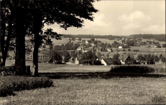 Postcard Hammerbrücke in Vogtland, total view