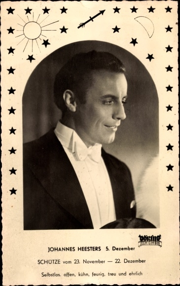 Passepartout Postcard Actor Johannes Heesters