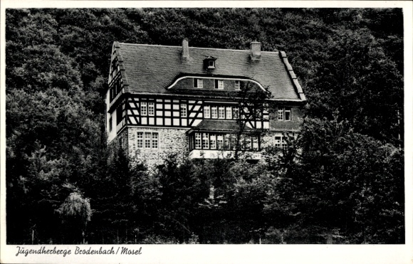 Ak Brodenbach an der Mosel, Blick auf die Jugendherberge
