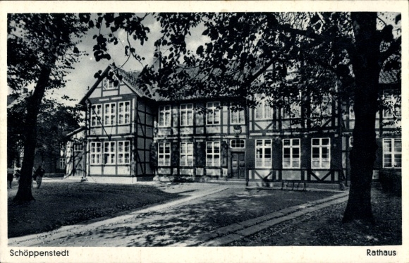Postcard Schöppenstedt in Lower Saxony, Town Hall