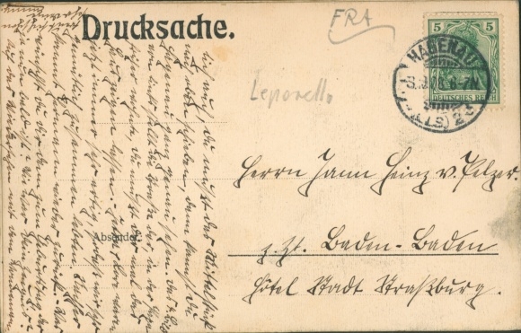 Leporello Postcard Haguenau Haguenau in Alsace Bas Rhin, imperial post office, high school, water tower