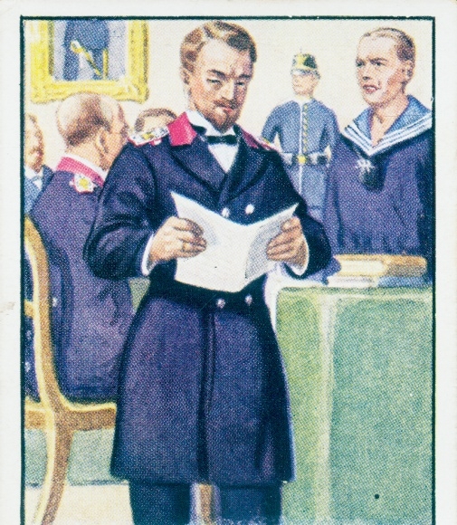 Collection picture people to the gun, German uniforms, picture 233 Auditor of the Navy 1903, interrogation