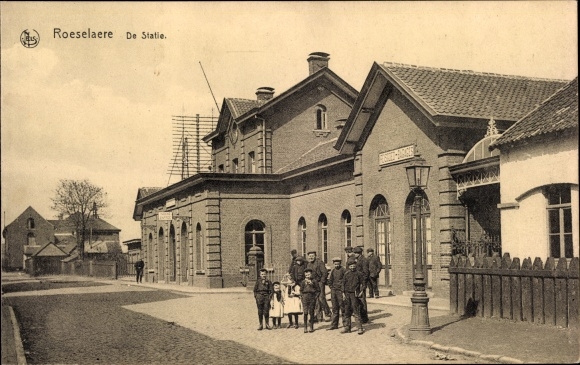 Postcard Roeselare Roeselaere Rousselare Roeselare West Flanders, train station