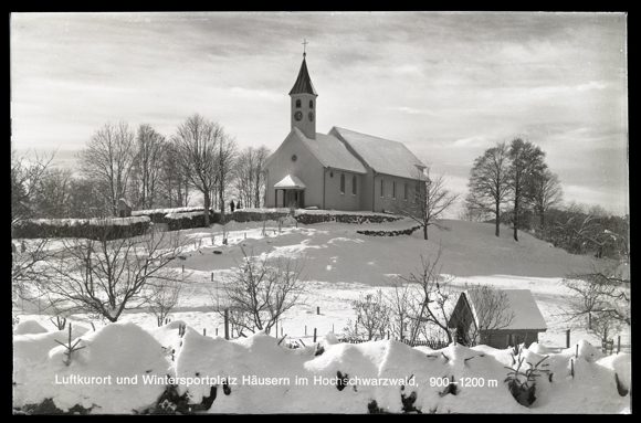 9 Glas Negative Häusern im Schwarzwald, verschiedene Ansichten, Schneelandschaft, Gaststätte