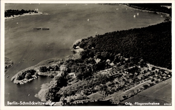 Ansichtkaart Berlijn Köpenick Schmöckwitz Schmöckwitzwerder, luchtfoto