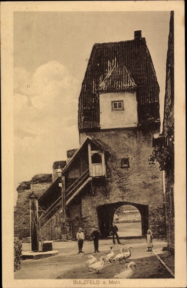 Postcard Sulzfeld am Main in the district of Kitzingen, Tor