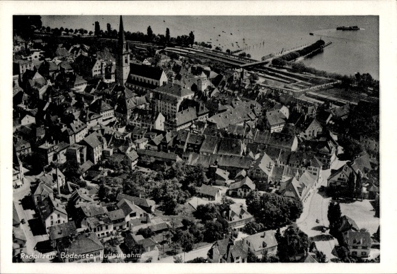 Ak Radolfzell am Bodensee, Fliegeraufnahme