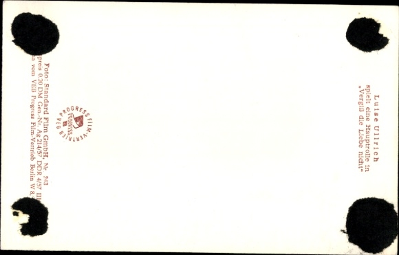 Postcard Actress Luise Ullrich, Don't forget love, portrait
