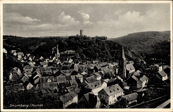 Postcard Stromberg in the Hunsrück, general view