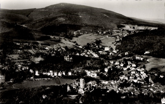 Postcard Königstein im Taunus, aerial photograph of the climatic health resort Königstein, Taunus