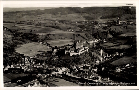 Ak Comburg Schwäbisch Hall in Württemberg, Fliegeraufnahme