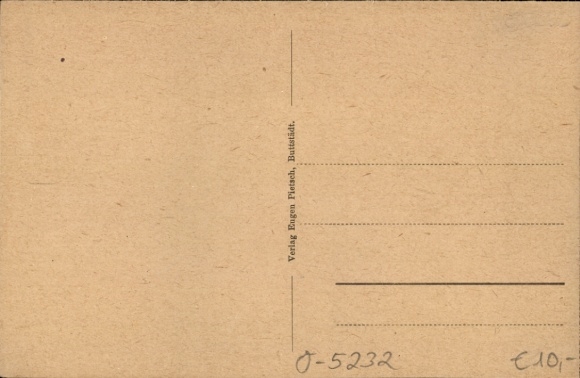 Postcard Buttstädt in Thuringia, Accounting Office and Superintendency