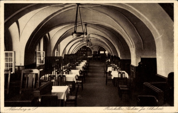 Postcard Naumburg an der Saale, Ratskeller
