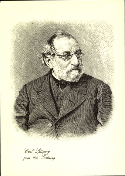 Künstler Ak Maler Carl Spitzweg, Portrait